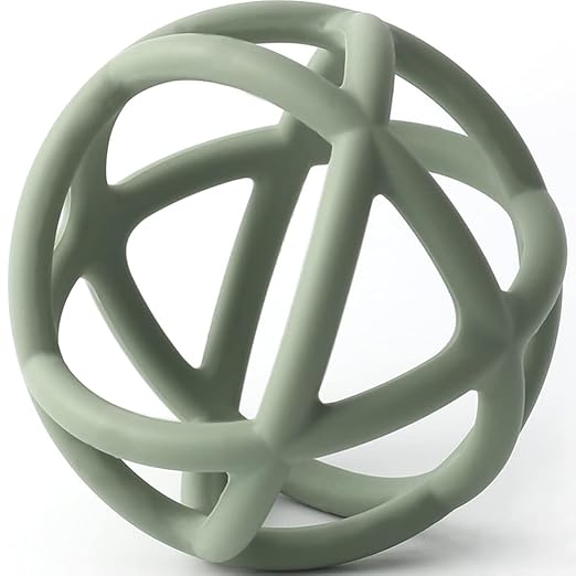 Greifball für Babys, Lebensmittelqualität Silikon Beißring Ball Flexibler Ball Baby Spielzeug, 100% BPA-frei